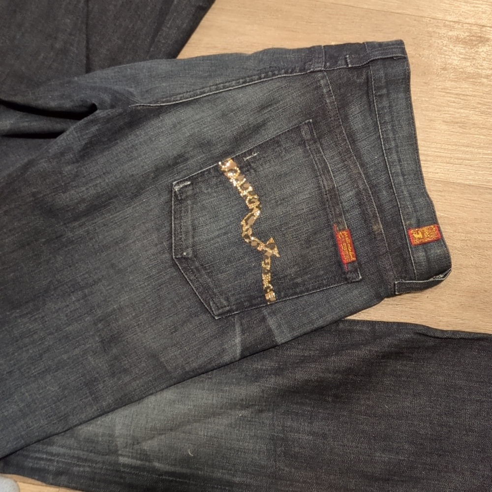 Elevate Your Style with 7 For All Mankind's Everyday Sequin Bootcut Jeans - Picture 14 of 16